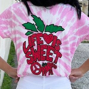 Strawberry Shake Life is Sweet Ivory Ella Shirt